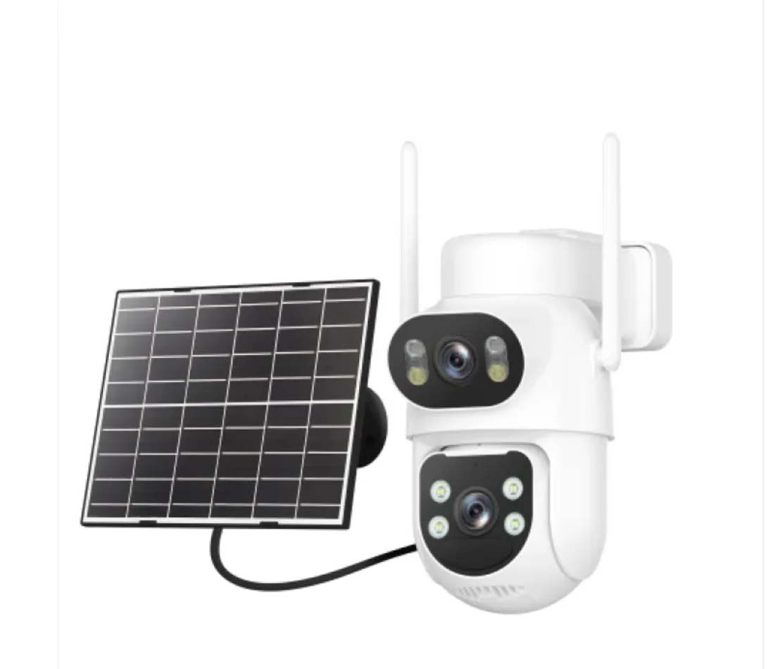 Camera avec panneau solaire